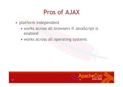 Ajax in Apache MyFaces - ApacheCon