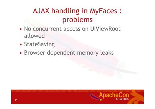 Ajax in Apache MyFaces - ApacheCon