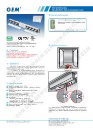 EM-2300 series Double Mini Electromagnetic Lock - GEM,Gianni ...