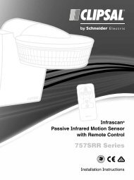 Installation Instructions - F2385/01 - 757SRR Series ... - Clipsal