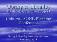 Goring & Streatley Hydro-Power Project - The Chilterns AONB