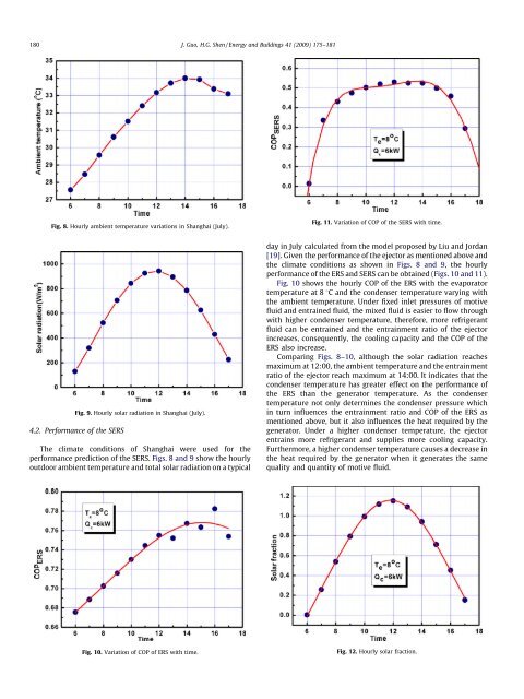 Modeling solar-driven ejector refrigeration system offering air ...