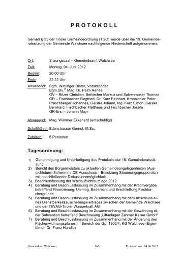 Protokoll der 19. Gemeinderatssitzung vom 04.06.2012 (84 KB) - .PDF