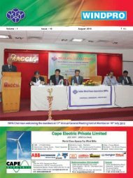 10 August 2013 - Indian Wind Power Association