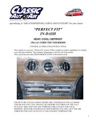 1961-63 Thunderbird - Classic Auto Air