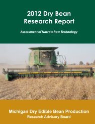 2012 Dry Bean Research Report - AgBioResearch - Michigan State ...