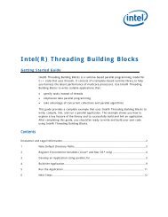 Intel(R) Threading Building Blocks