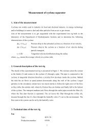 Cyclone separator measurement