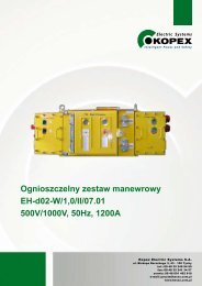 zestaw manewrowy EH-d02-W/1,0/II/07.01 - Kopex Electric Systems