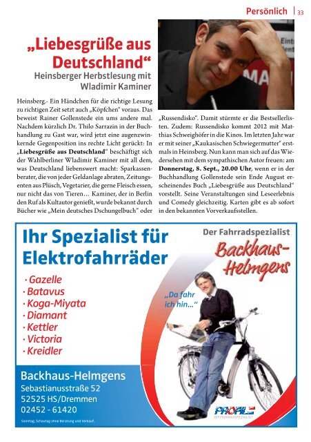 Magazin anschauen - HeinsbergAktuell.de