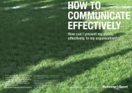 HOW TO COMMUNICATE EFFECTIVELY - Scottish Student Sport
