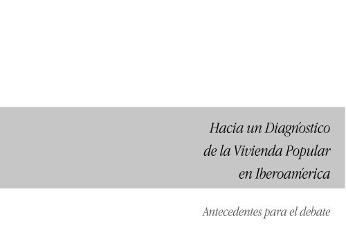 Hacia un DiagnÃ³stico de la Vivienda Popular - HDRNet