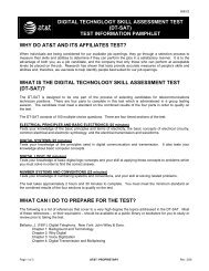 Digital Technology Skill Assessment Test - AT&T