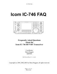 Icom IC-746 FAQ - QSL.net