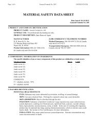 MSDS General Formula No. 209 - NS Farrington & Co.