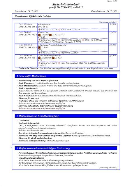 Sicherheitsdatenblatt - Peter Kwasny GmbH