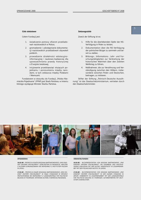 Sprawozdanie GeschÃ¤ftsbericht - Fundacja Polsko-Niemieckie ...