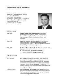 Curriculum Vitae- Prof. Dr. Thomas Brück - Club of Logistics