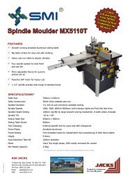 Spindle Moulder MX5110T - Jacks