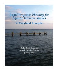 Rapid Response Planning for Aquatic Invasive Species: A Maryland ...