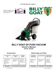 Billy Goat QV Owners Manual - Parish Maintenance Supply