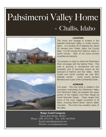 Pahsimeroi Valley Home edit - Knipe Land Company