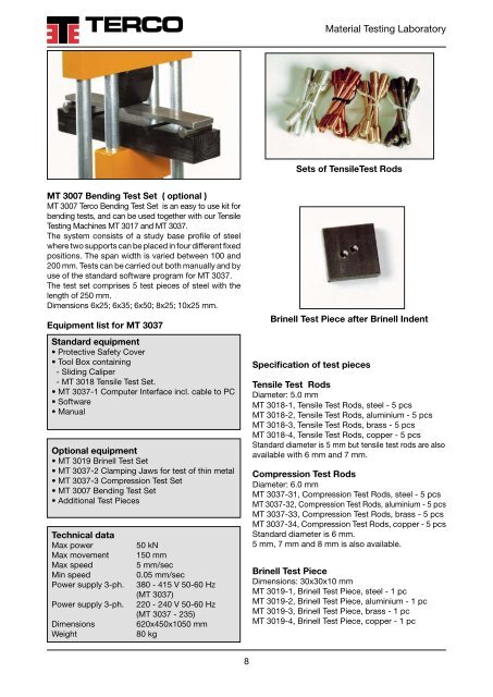 Material Testing Laboratory - Terco