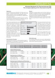 DUROLIGHT FLE - Sander elektronik