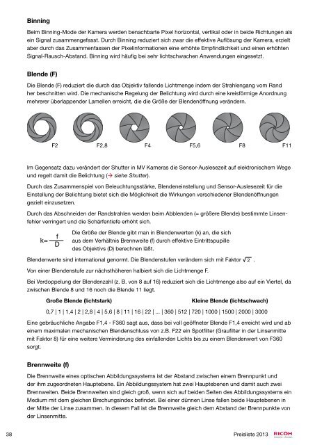 Machine Vision Department - Security Systems - Pentax