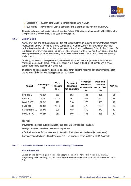 Kingscote Airport Business Case Appendices - Kangaroo Island ...