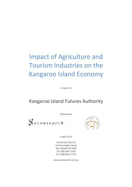 Kingscote Airport Business Case Appendices - Kangaroo Island ...