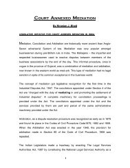 COURT ANNEXED MEDIATION - Law Commission of India