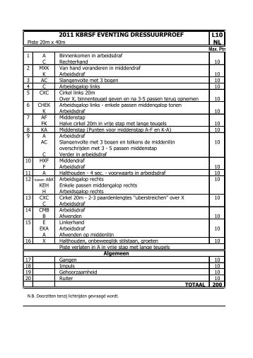 L10 NL 2011 KBRSF EVENTING DRESSUURPROEF - VLP