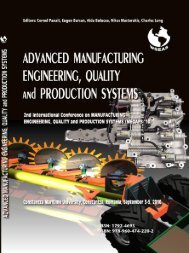 ADVANCED MANUFACTURING ENGINEERING ... - Wseas.us