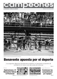 Benavente apuesta por el deporte - La OpiniÃ³n de Zamora