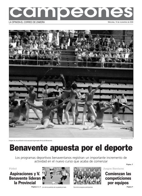 Benavente apuesta por el deporte - La OpiniÃ³n de Zamora