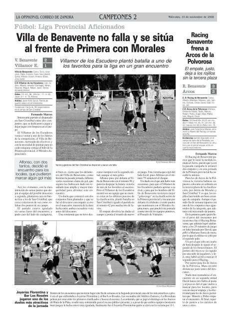 Benavente apuesta por el deporte - La OpiniÃ³n de Zamora