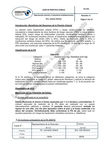 Cli-101 Hipertension Arterial y Tratamiento ... - osecac