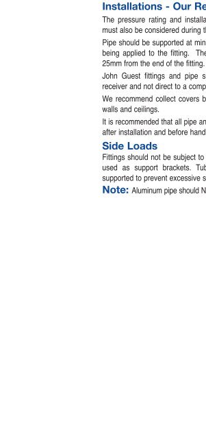 Compressed Air Systems Pneumatic Fittings LLDPE Tube