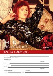 download the entry form here - HBIA