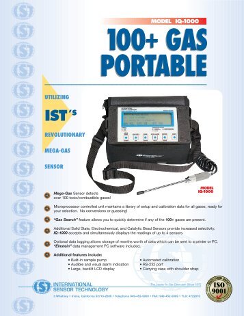 Portable IQ-1000 - International Sensor Technology