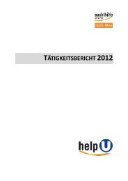 TÃ¤tigkeitsbericht HelpU 2012 - Suchthilfe Wien gGmbH
