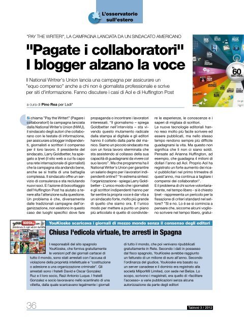 New Tabloid n°3 - Ordine dei Giornalisti