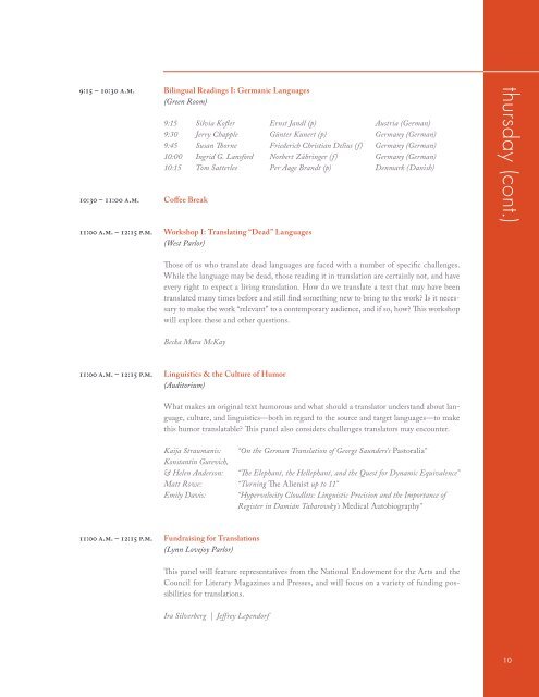 2012 Conference Program - The University of Texas at Dallas