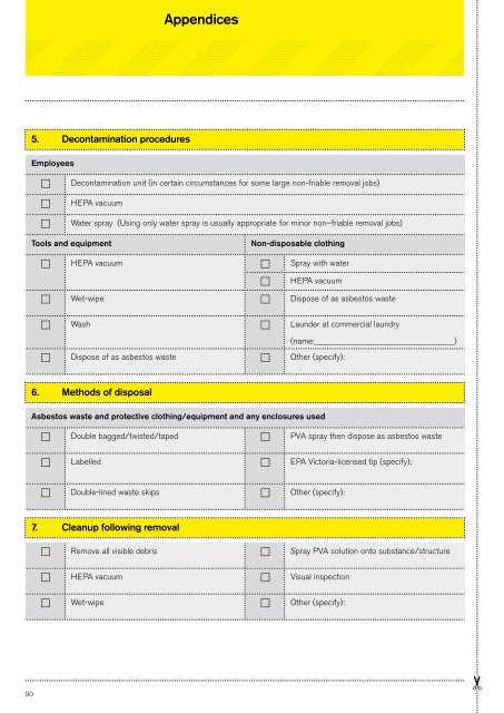 Removing asbestos in workplaces - Compliance ... - WorkSafe Victoria