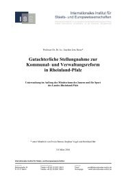 und Verwaltungsreform in Rheinland-Pfalz - Internationales Institut ...