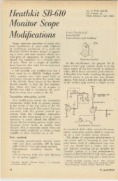 Heath SB-610 Monitor Scope Modifications - Nostalgic Kits Central