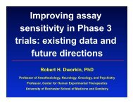 Improving Assay Sensitivity In Phase 3 Trials: Existing Data - immpact