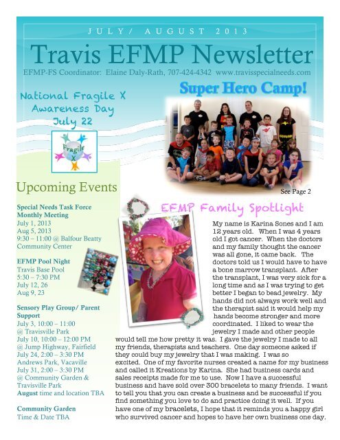 Travis EFMP Newsletter - Airman & Family Readiness Center, Travis ...