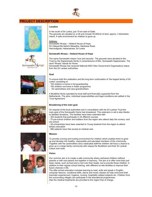 click here - Stichting Weeshuis Sri Lanka